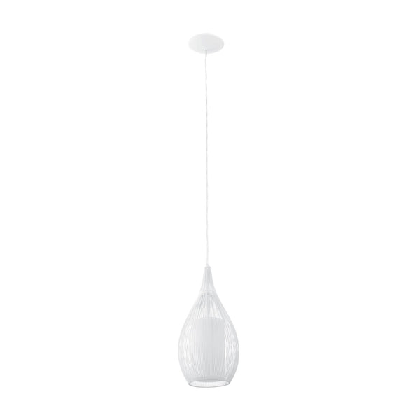 Suspension Razoni blanche, verre (92251)