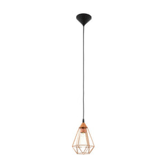 Suspension Tarbes noire et cuivrée (94193)