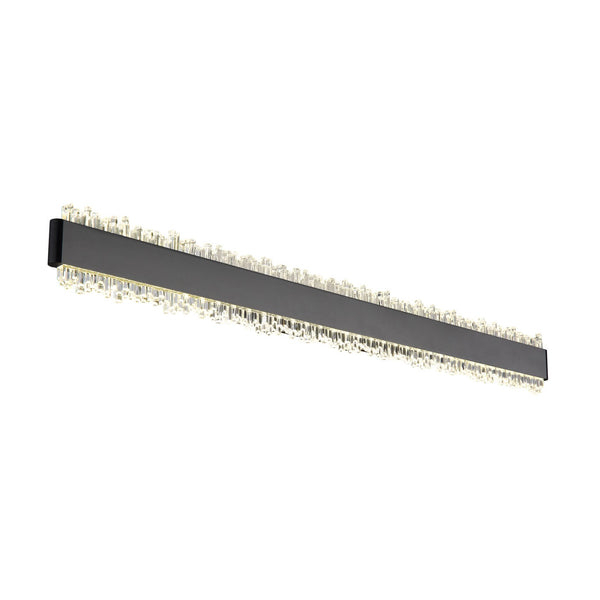 Applique murale Stalagmita noire mat, L 70,5 cm