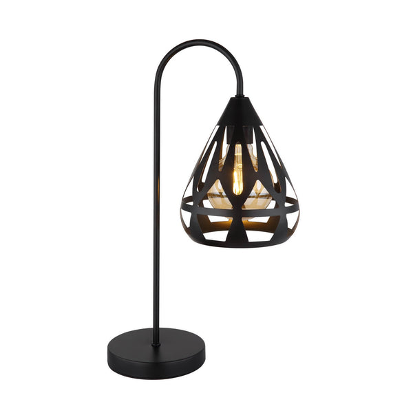 Lampe à poser Hassan noire mat