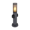 Luminaire extérieur Boston anthracite et inox