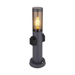 Luminaire extérieur Boston anthracite et inox