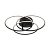 Plafonnier Kombos noir mat, Ø 45,6 cm