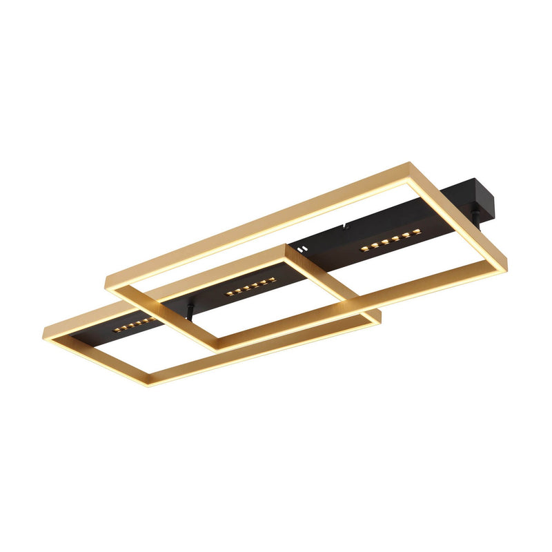 Plafonnier Luffy noir mat, L 90 cm