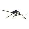 Plafonnier Tansy I noir mat, L 69 cm