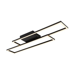 Plafonnier Tatjana noir mat, L 80 cm (67363-30)