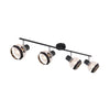 Spot Griddy noir mat, L 80 cm