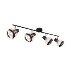 Spot Griddy noir mat, L 80 cm