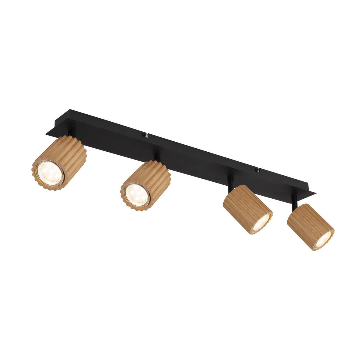 Spot Wenzel noir mat, L 65 cm