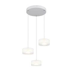 Suspension Belinda blanche mat (16024-3W)