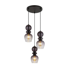 Suspension Clarity noire mat (15174-3H)
