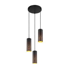Suspension Crocky noire mat (21005-3H)