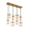Suspension Gorley dorée, H 125 cm