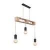 Suspension Joelle noire mat, H 120 cm