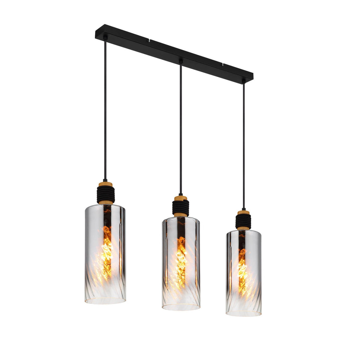 Suspension Osborne noire mat (15777-3H)