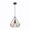 Suspension Ulleu noire, H 150 cm