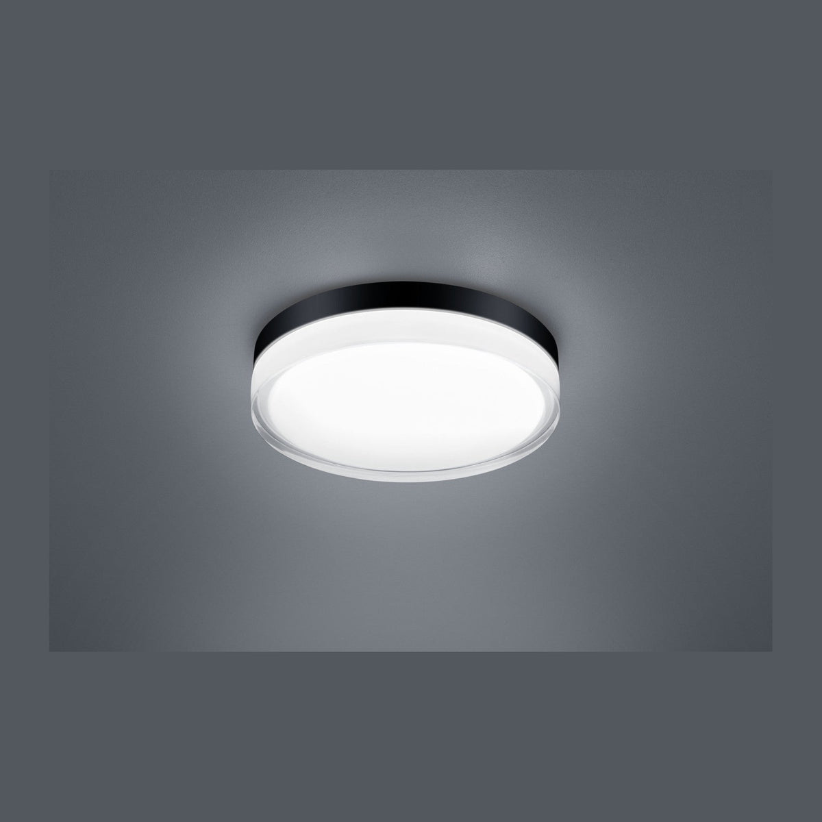 Plafonnier extérieur Tana noir, Ø 28 cm