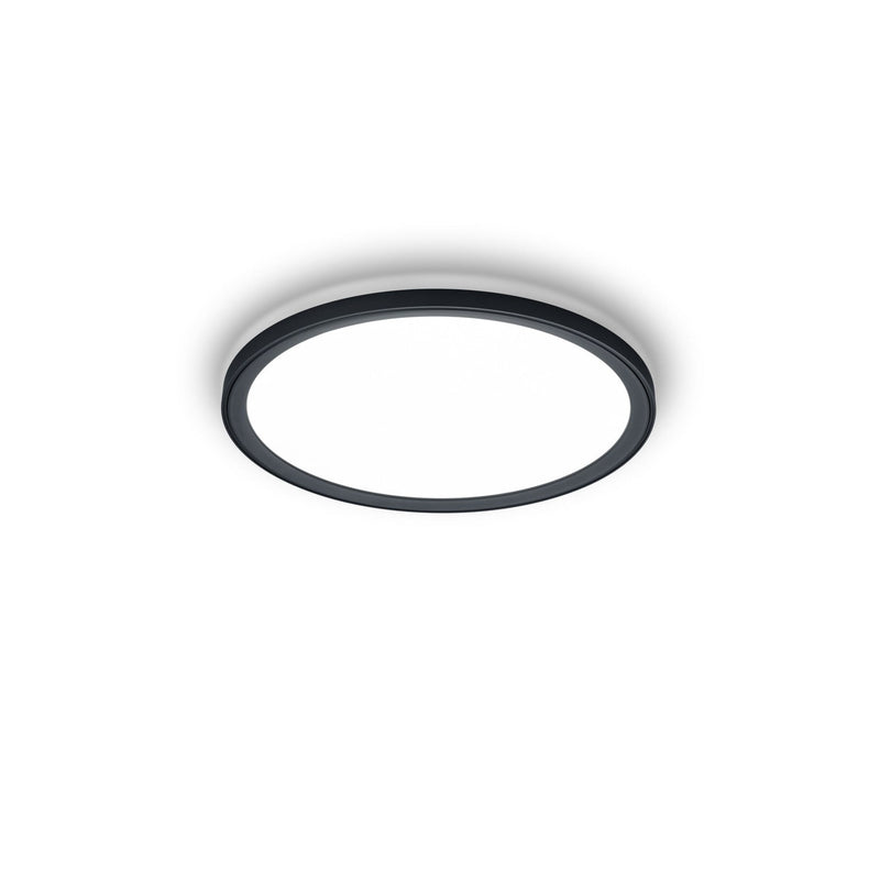 Plafonnier Dawa noir, Ø 55 cm