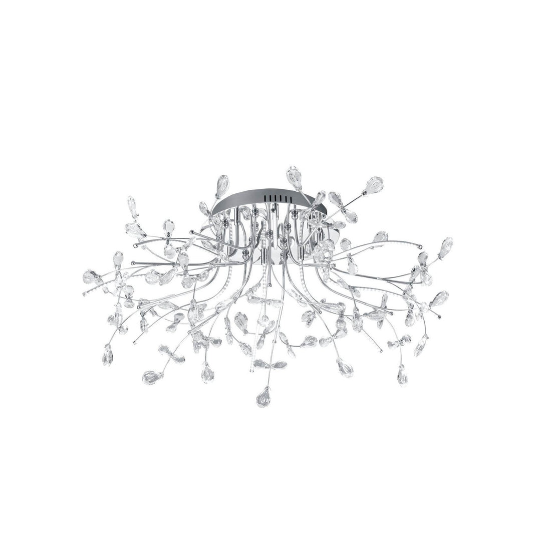 Plafonnier LED | Crystal Chromé Ø 77 cm