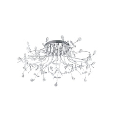 Plafonnier Crystal chromé, Ø 77 cm
