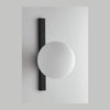 Applique murale Enoire noire, verre, L 28 cm