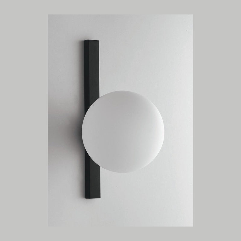Applique murale Enoire noire, verre, L 28 cm