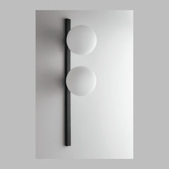 Applique murale Enoire noire, verre, L 60 cm