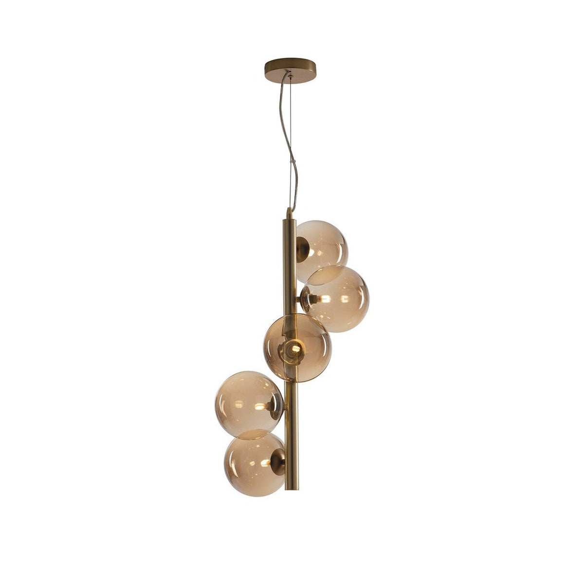 Suspension Honey laiton, H 183 cm