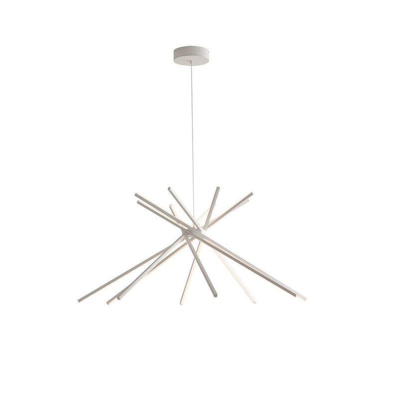 Suspension Shanghai blanche, H 160 cm (SHANGHAI-S8C-BCO)