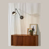 Applique murale Honore rouille et grise, L 45 cm