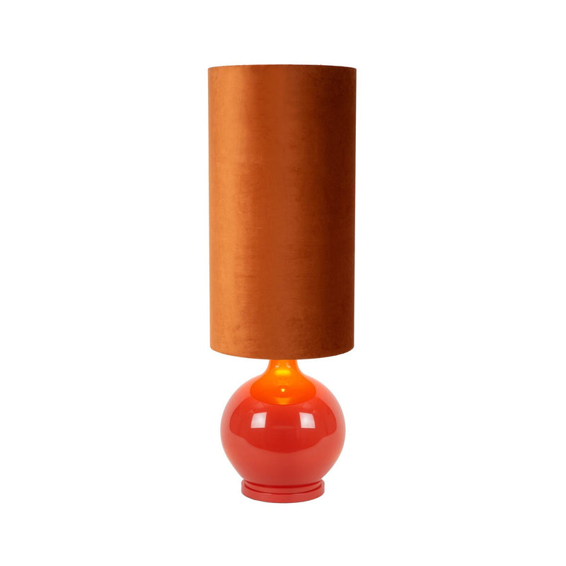 Lampadaire Esterad orange, verre