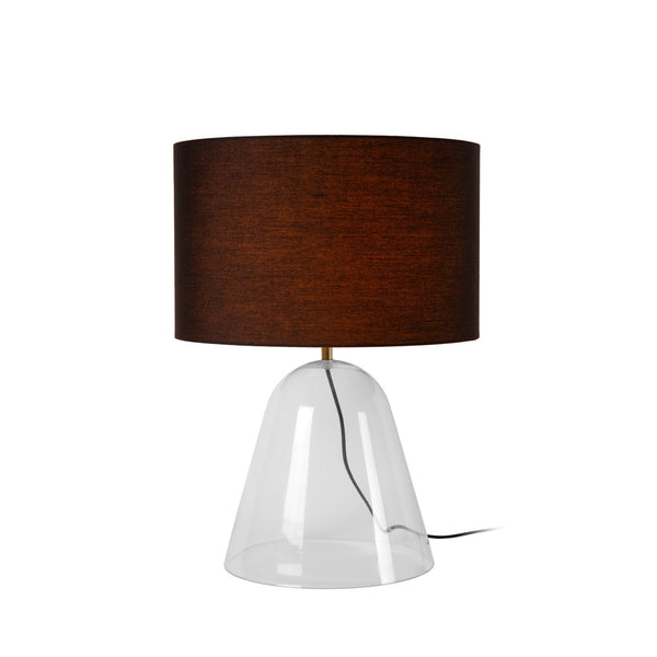 Lampe à poser Campana transparente, tissu, H 52,9 cm