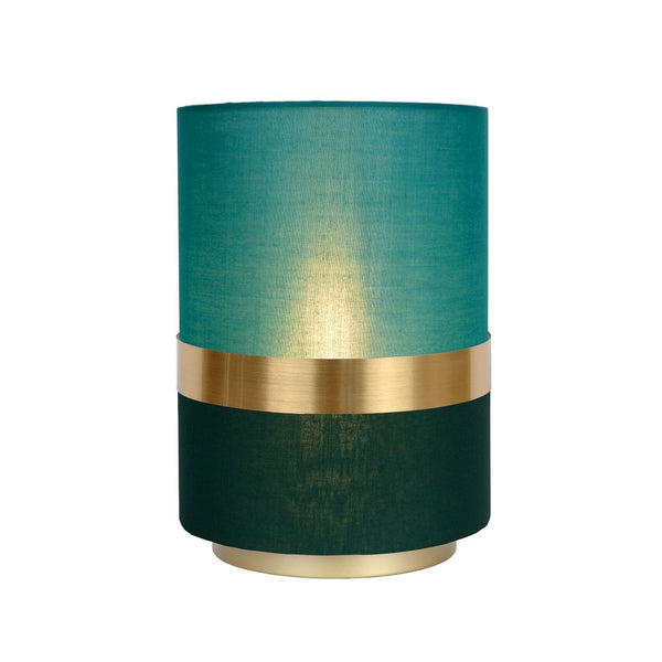 Lampe à poser Extravaganza Tusse verte et dorée mat, lin