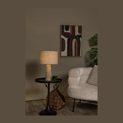 Lampe à poser Nimue taupe, lin