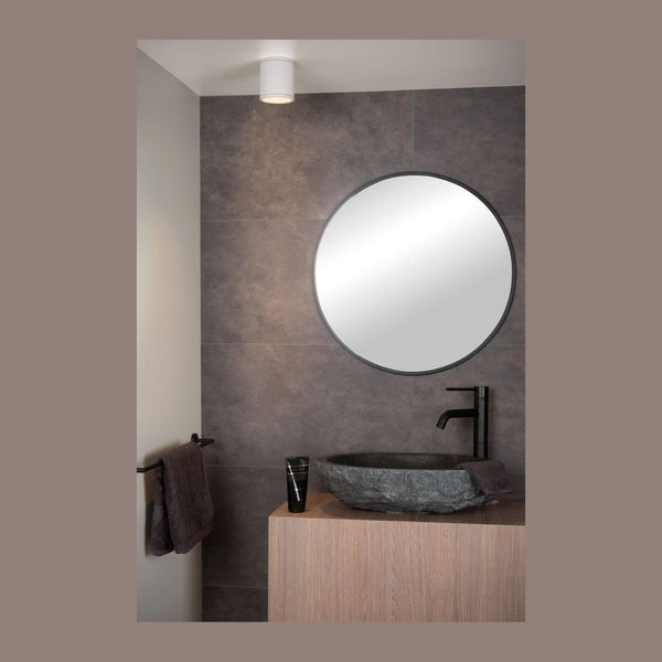 Plafonnier Aven blanc, H 10 cm