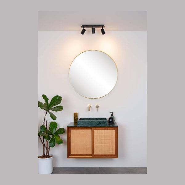 Plafonnier Lennert 3 lumières noir