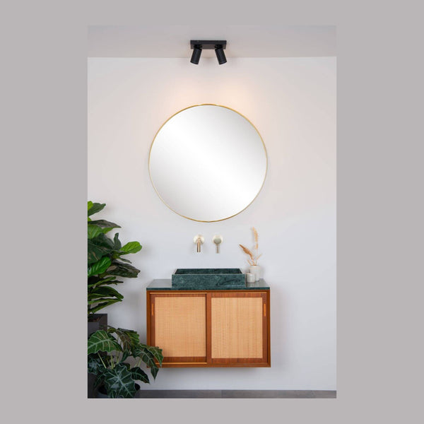 Plafonnier Taylor 2 lumières noir