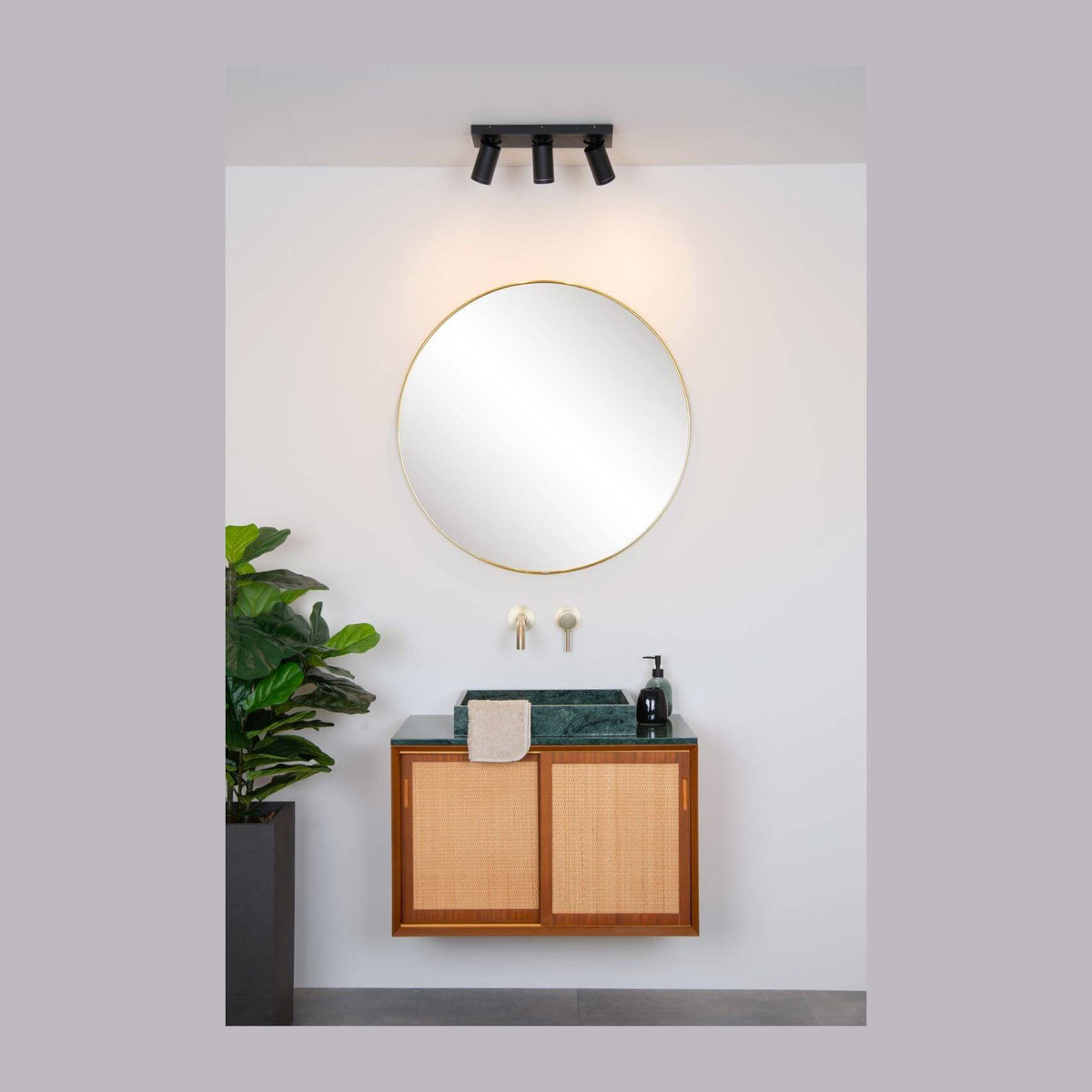 Plafonnier Taylor 3 lumières noir