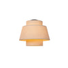 Plafonnier Tribute beige, tissu