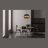 Suspension Olivia 3 lumières fumée et grise, verre (45401/40/65)