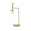 Lampe à poser Pielo dorée, verre