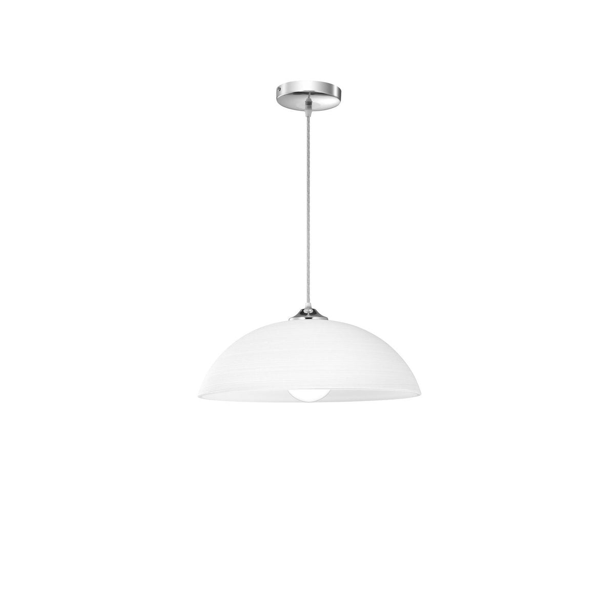 Suspension Vinca blanche, verre (600822)