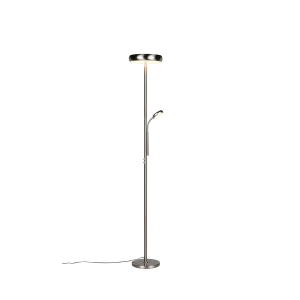 Lampadaire Palermo nickel satiné