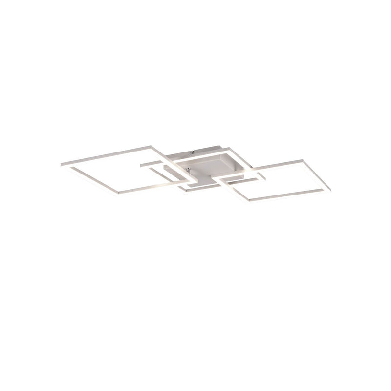 Plafonnier Trail blanc mat, L 74,5 cm