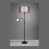 Lampadaire Burton 2 lumières noir mat