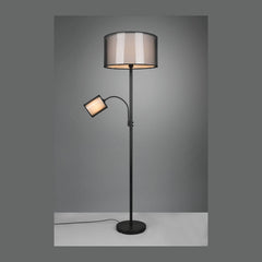 Lampadaire Burton 2 lumières noir mat