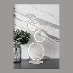 Lampe à poser Rondo blanche mat