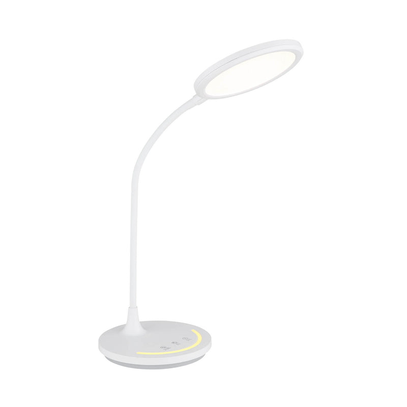 Lampe à poser Kenny blanche mat