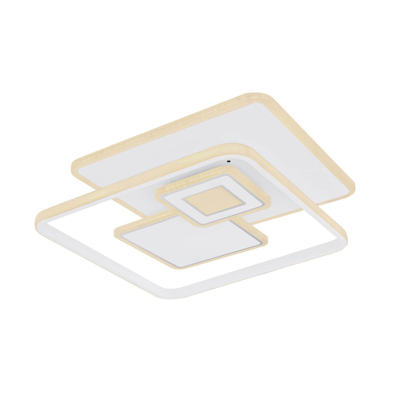 Plafonnier Roderick blanc mat, L 50,3 cm