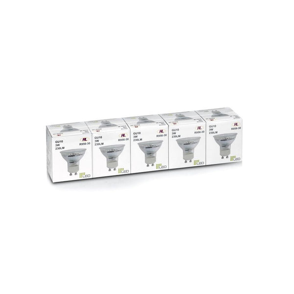 Lot de 5 ampoules LED GU10 réflecteur, 3 W | Reality